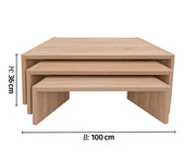EduCasa Stapelbänke Set 5