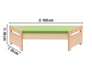 EduCasa Trapezbank mit Teppich 3