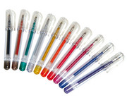 10er Set Tattoo Gelstifte mit 21 Schablonen 1