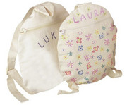 beleduc Blanko Kinder Rucksack aus Baumwolle 2