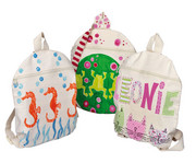 beleduc Blanko Kinder Rucksack aus Baumwolle 1
