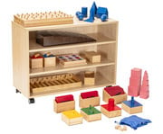 Betzold Montessori Lernwagen mit 13 Grundmaterialien 1