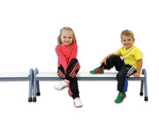 Stapelbank 120 cm breit Sitzhöhe 30 cm 2