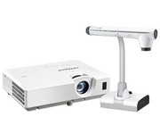 Betzold Set: Beamer Hitachi CP EX302N + Objektkamera Elmo L 12iD 1