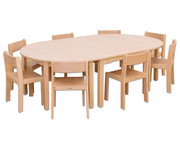 Betzold Möbel Set Karima Sitzhöhe 38 cm Tischhöhe 64 cm Ahorn 3