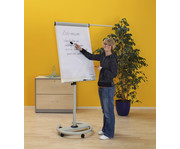 Flipchart auf Rollen mit 2 Seitenarmen 4