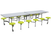 Tisch Sitz Kombination rechteckig 12 Hocker 1