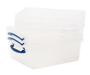 Really Useful Aufbewahrungsbox 3er Set ineinander stapelbar 2