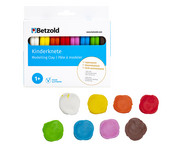 Betzold Weiche Kinderknete 8 Farben je 33 g 3