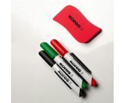 Kores® Whiteboard Marker Set mit magnetischem Schwamm 7