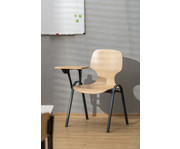 Schalenstuhl College mit Tablar 6