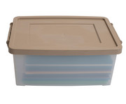 Betzold Aufbewahrungsbox 16 x 39 5 x 27 5 cm weiß transparent Naturfarben 2