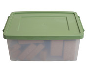 Betzold Aufbewahrungsbox 16 x 39 5 x 27 5 cm weiß transparent Naturfarben 2