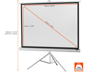 Stativleinwand Economy 4