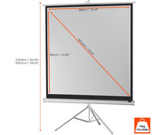 Stativleinwand Economy 4