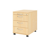 Betzold Rollcontainer Solid mit 4 Schüben abschließbar 6