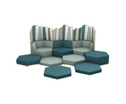 Betzold Sechseck Lounge Set 10 2