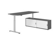 Betzold Schreibtisch Comfort mit Sideboard elektrisch höhenverstellbar 5