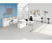 Betzold Schreibtisch Comfort mit Sideboard elektrisch höhenverstellbar 3