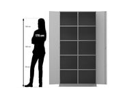 Flexeo® Schrank 10 Fächer Mittelwand 2 Türen Breite 94 4 cm 4