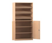 Flexeo® Schrank 3 Schrägablagen 4 Fächer 2 Halbtüren 1