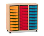 Flexeo® Regal 3 Reihen 24 kleine Boxen 1