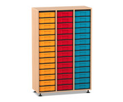 Flexeo® Regal 3 Reihen 42 kleine Boxen 1