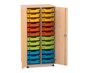 Flexeo® Schrank PRO 2 Reihen 24 Boxen Gr S 2 Türen 1