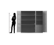 Flexeo® Musikschrank 6 große Boxen Breite 190 5 cm 4