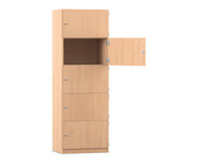 Flexeo® Schließfachschrank 5 geschlossene Fächer Breite 64 1 cm 1