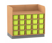 Flexeo® Wickelkommode mit 20 großen Boxen 1