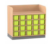 Flexeo® Wickelkommode mit 20 großen Boxen 3