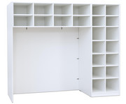 Flexeo® Bettzeugschrank für Liegen 22 Fächer H x B: 190 x 226 cm 2