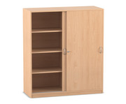 Flexeo® Schiebetürenschrank 8 Fächer Mittelwand Breite 126 4 cm 1