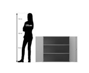 Flexeo® Aufsatzschrank 3 Fächer Breite 94 4 cm 2