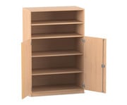 Flexeo® Schrank 5 Fächer 2 Halbtüren Breite 94 4 cm 1