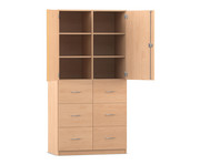 Flexeo® Schrank 6 Hängeregister 6 Fächer 2 Türen Breite 94 4 cm 1