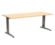 L Fuß Schreibtisch Höhe 72 cm Platte 180 x 80 cm 1