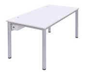 EDV Tisch mit Kabelkanal Rundrohr Tischbeine BxT: 160x80 cm 1