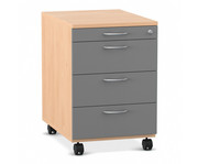 Flexeo® Schreibtisch Container mit 4 Schubladen 1