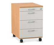 Flexeo® Schreibtisch Container mit 4 Schubladen 1