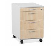 Flexeo® Schreibtisch Container mit 4 Schubladen 1