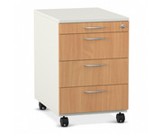 Flexeo® Schreibtisch Container mit 4 Schubladen 1
