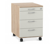 Flexeo® Schreibtisch Container mit 4 Schubladen 1