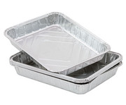Schale aus Alu stapelbar 22 x 17 x 3 cm Set mit 20 Stück 1