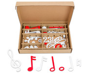 Betzold Magnetischer Notensatz weiß/rot 1