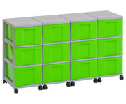 Flexeo® Container System 4 Reihen 12 große Boxen 5