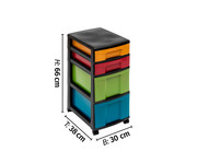 Betzold Rollcontainer 4 Boxen aus biobasiertem treeNside Material 4