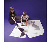 Betzold Riesen Tangram Teile aus Kunststoff schwarz in Box 2