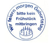 Betzold Stempel Wir feiern Geburtstag 5 Stück 1